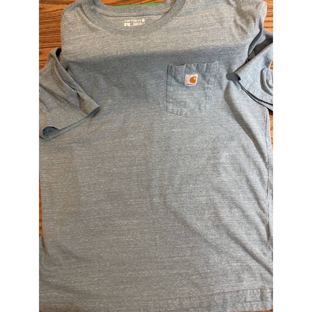 Carhartt Loose Fit Workwear Pocket T-Shirt Heather Blue Mens XL